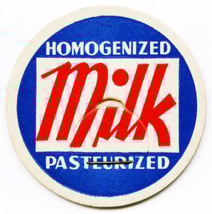Image of vintage milk cap